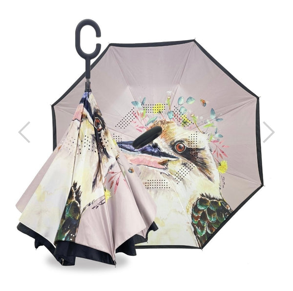 Reverse Umbrella with Sun Safe UPF50 - Kookaburra