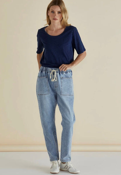 Haven Straight Leg Jean - Light Blue Wash