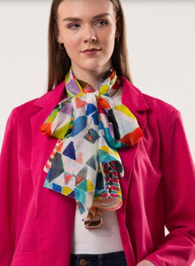 Tessera Kaleidoscope Design Pure Silk