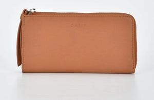 Alina RFID Safe Leather Zip Around Wallet