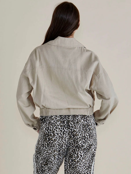 Adaline Crop Trench Coat - Beige
