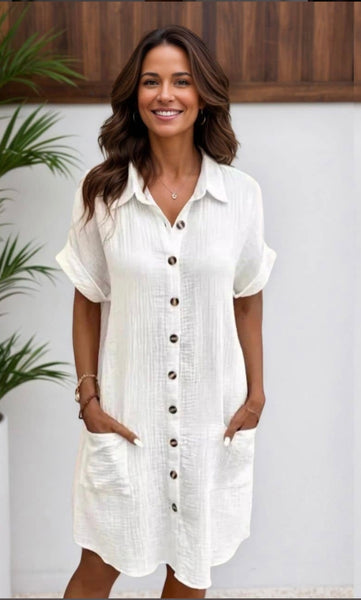 Coconut Button Front Top
