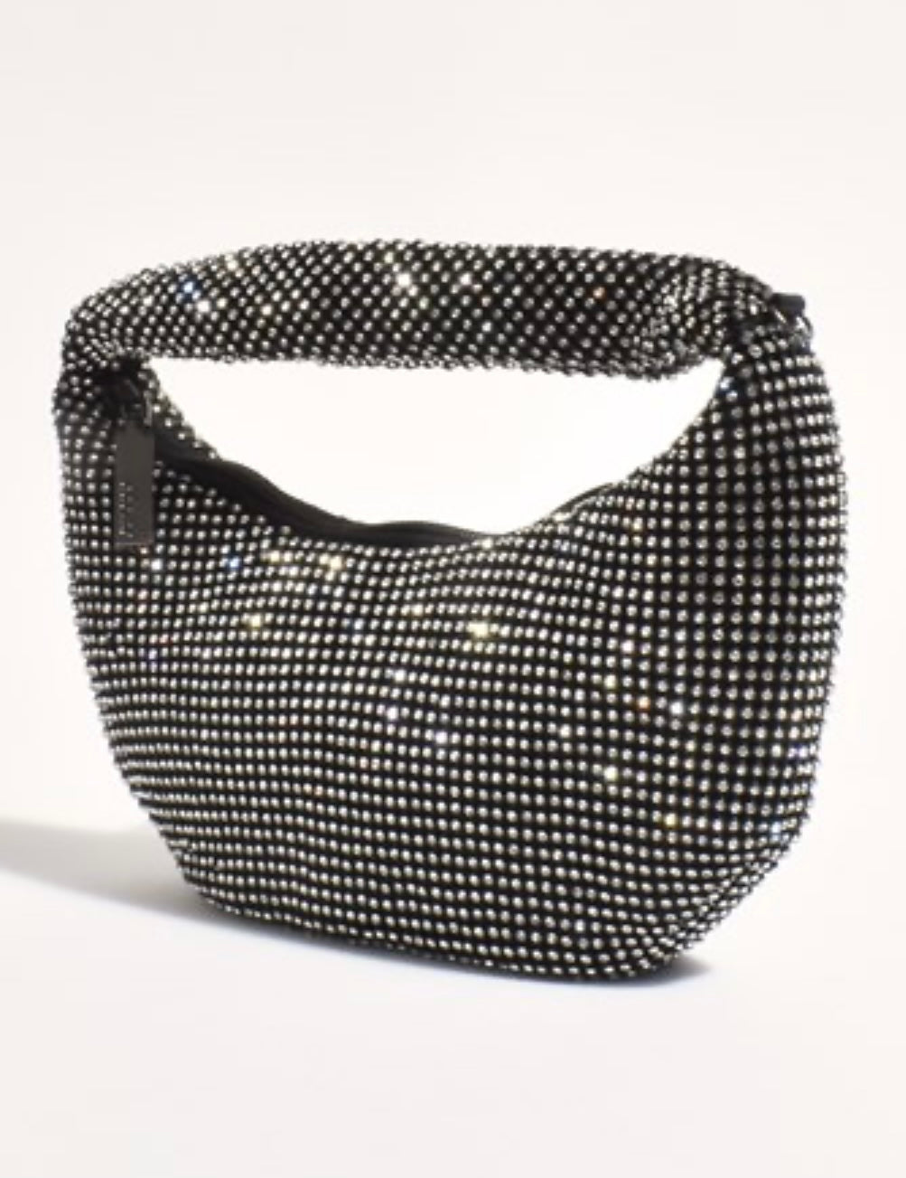 Paris Rhinestone Mini Saddle Bag