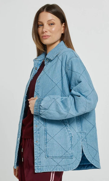 Quest Quilted Jacket m- Blue Wash