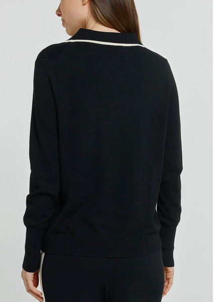 Makenna Polo Sweater - Black