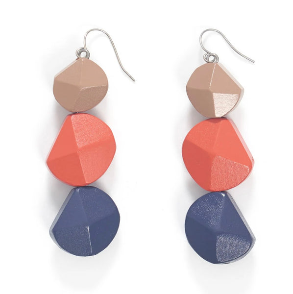 Eyelet Triple Drop Earring