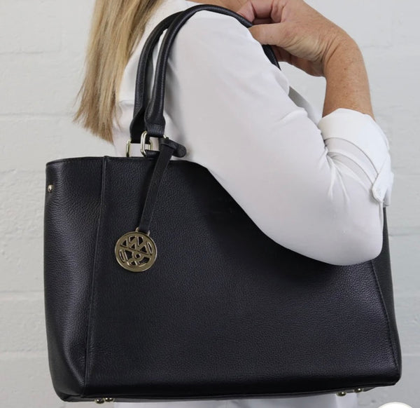 Corinne leather tote