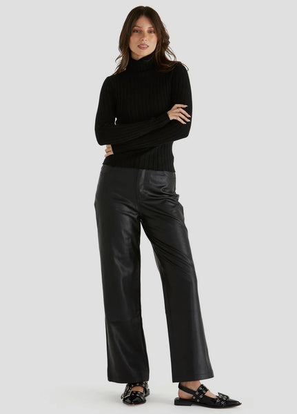 Ginny Rib Knit-Black