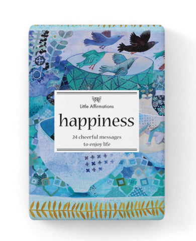 Happiness- 24 Inspirational Affirmation Cards + Stand