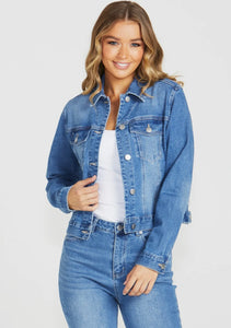 Darcy Denim Jacket-Vintage Wash