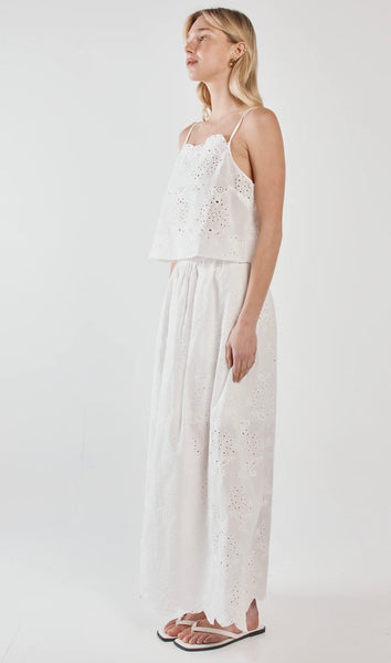 Ani Full Skirt - White