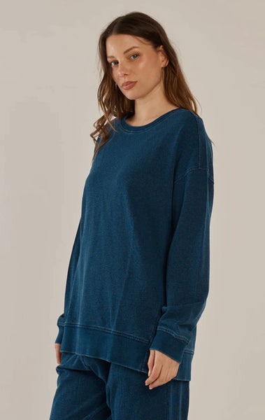Easy Crew Sweat - Indigo Wash