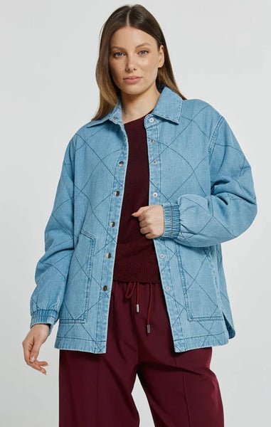 Quest Quilted Jacket m- Blue Wash