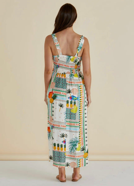 Tegan Midi Dress - Paradise Print