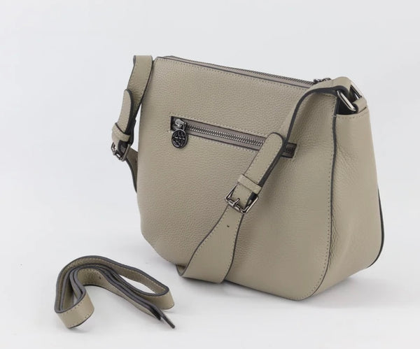 Ingrid pebbled leather shoulder bag