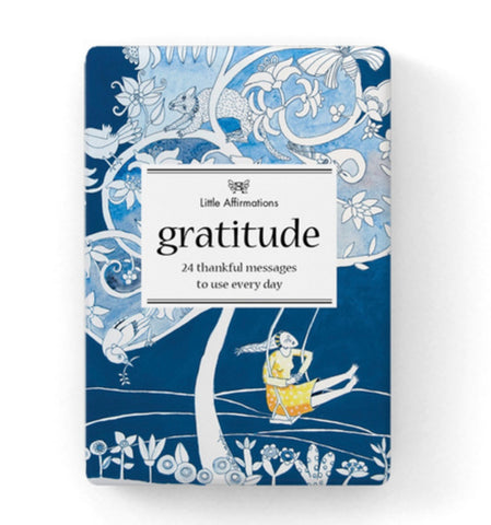 Gratitude-24 Inspirational Affirmation Cards + Stand
