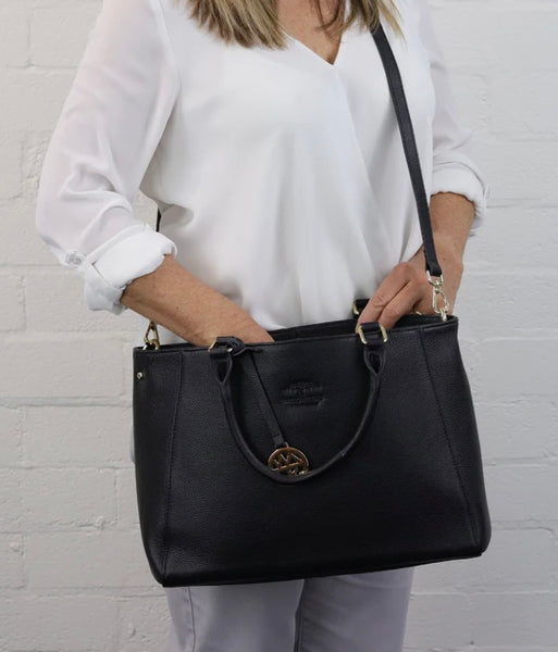 Corinne leather tote