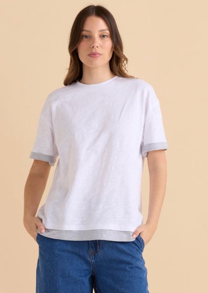 Boyfriend Tee-White