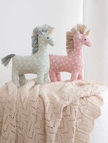 Unicorn Knit Rattle Toy