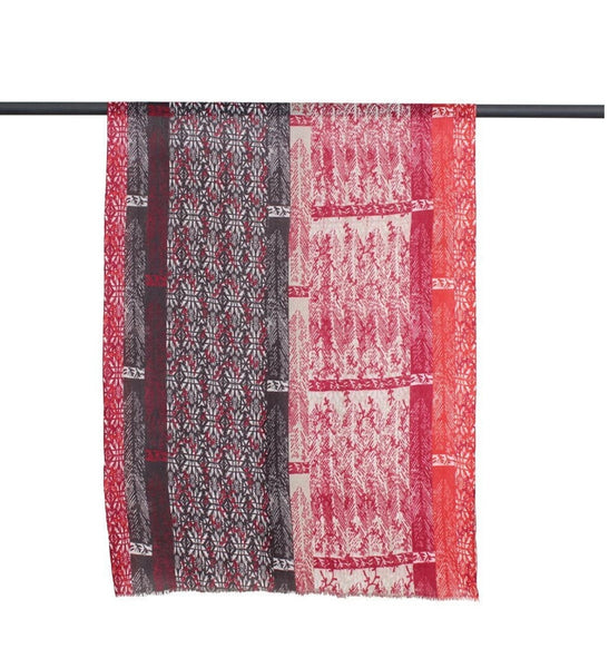 Maxi Abstract Merino Scarf