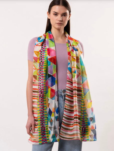 Tessera Kaleidoscope Design Pure Silk