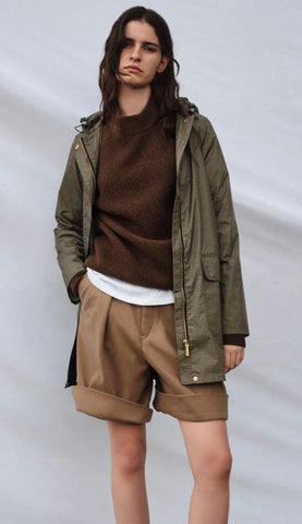 WOMENS 'ANYDAY' 3/4 RAINCOAT - Mini Houndstooth