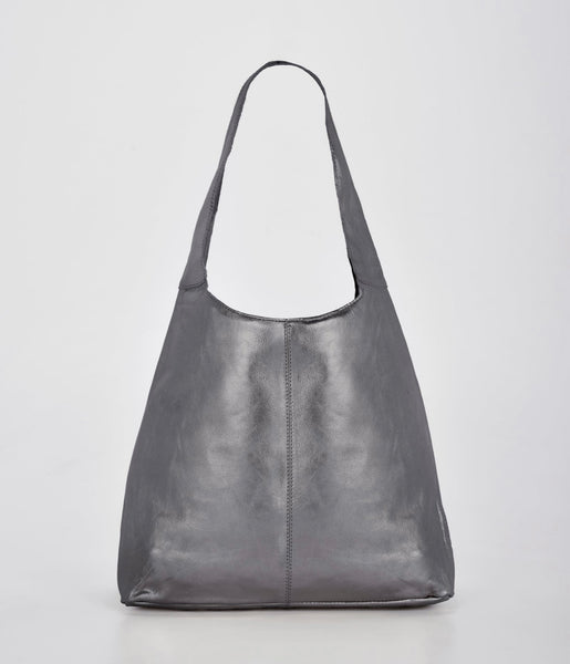 Lynx Metallic Leather Hobo