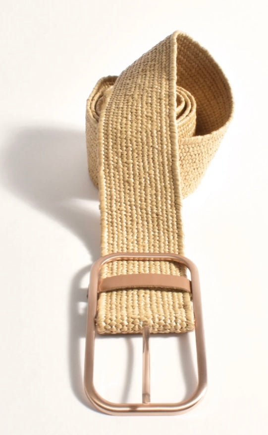 Oval Metal Buckle-Camel