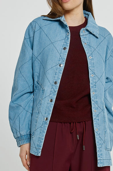 Quest Quilted Jacket m- Blue Wash