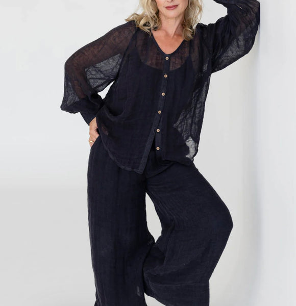 Mika Linen Blouse