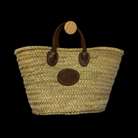 Small classic basket with short handles