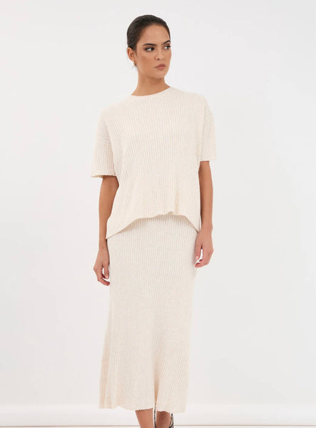 Shani Rib Knit-Oat