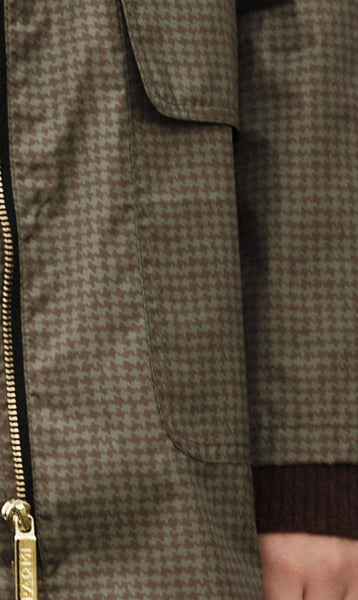 WOMENS 'ANYDAY' 3/4 RAINCOAT - Mini Houndstooth