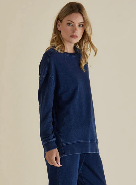 Easy Crew Sweat - Indigo Wash