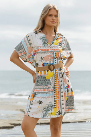 Archer Dress - Paradise Print