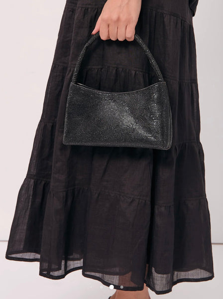 Astrid Diamanté Mini Bag Black