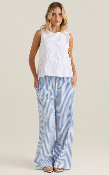 Elin Gathered Tie Top