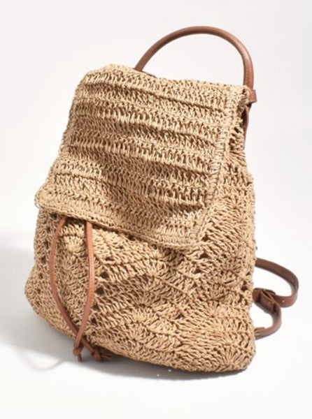 Charlie Paper Weave Backpack