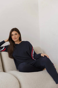 Karina Knit Sweater - Navy