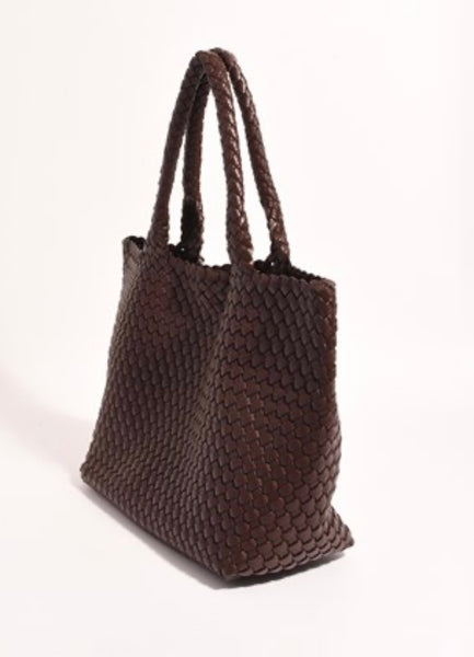 Mimie Woven Bag-Chocolate