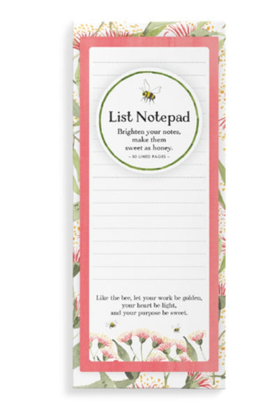 Bee Magnetic List Notepad