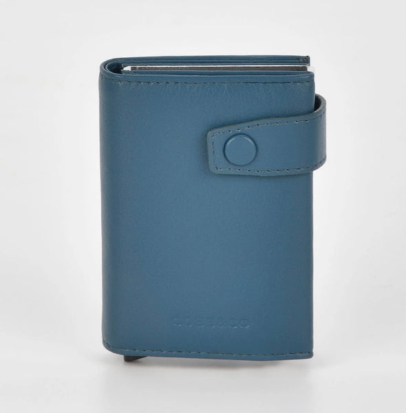 Healy Leather & RFID Safe Metal Card Holder