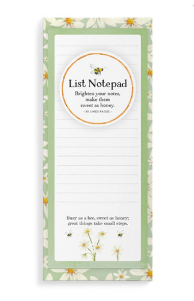 Bee Magnetic List Notepad