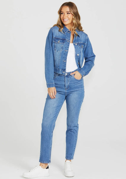 Darcy Denim Jacket-Vintage Wash