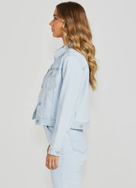 Darcy Denim Jacket-Bleached Wash