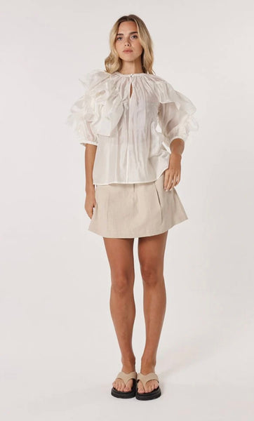 Celeste Ruffled Blouse - Ivory