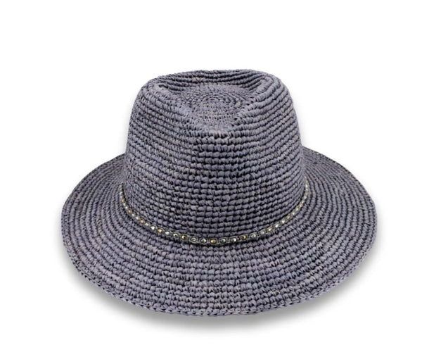 Magdalena Raffia Fedora