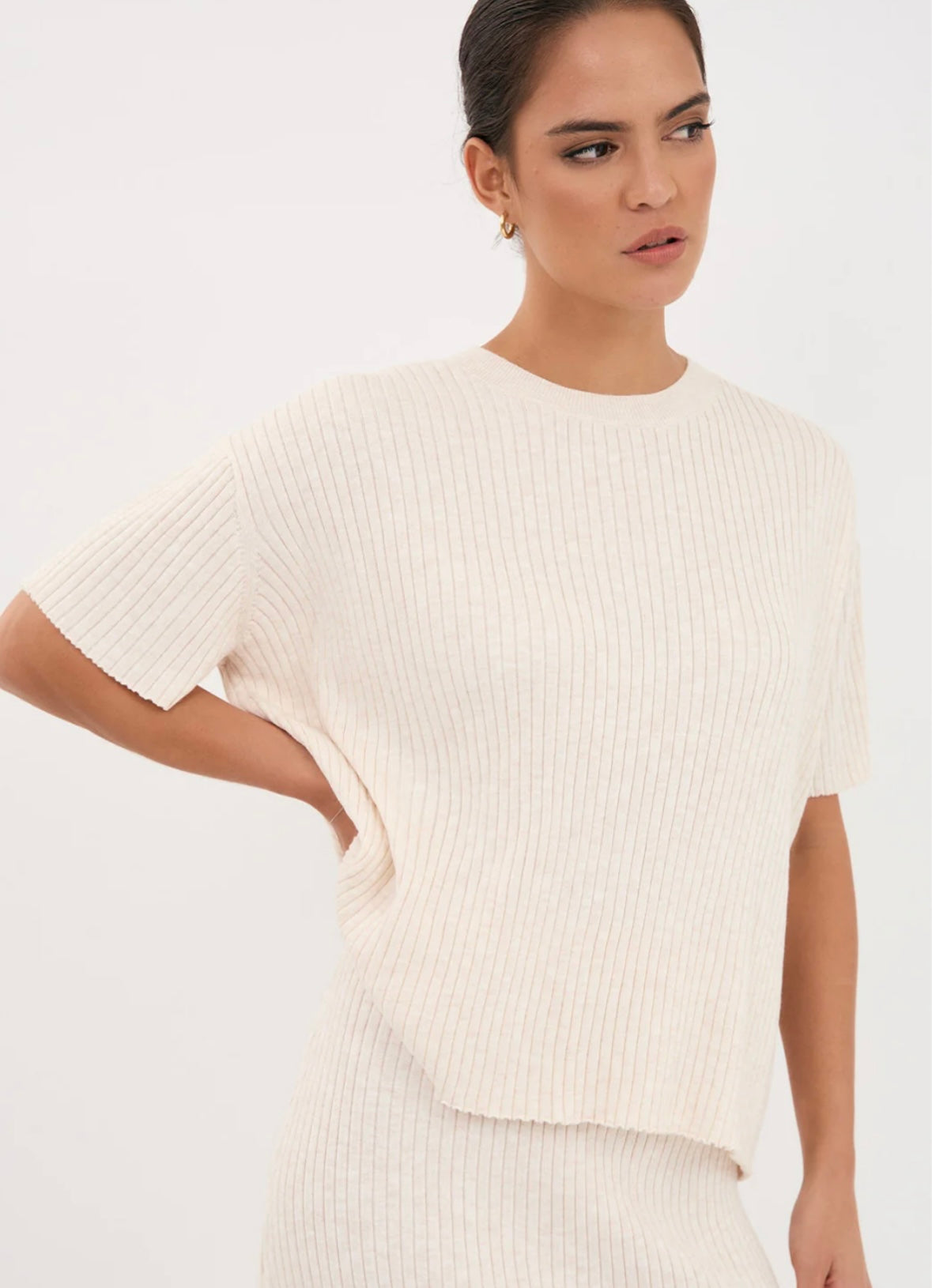 Shani Rib Knit-Oat