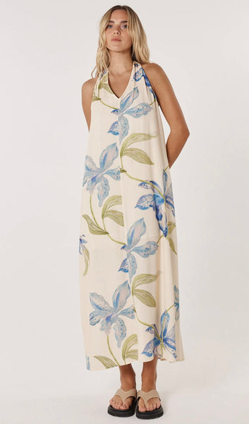 Anthea Maxi Dress - White Floral