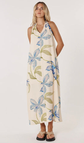 Anthea Maxi Dress - White Floral